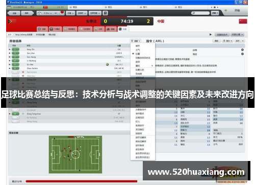 足球比赛总结与反思：技术分析与战术调整的关键因素及未来改进方向
